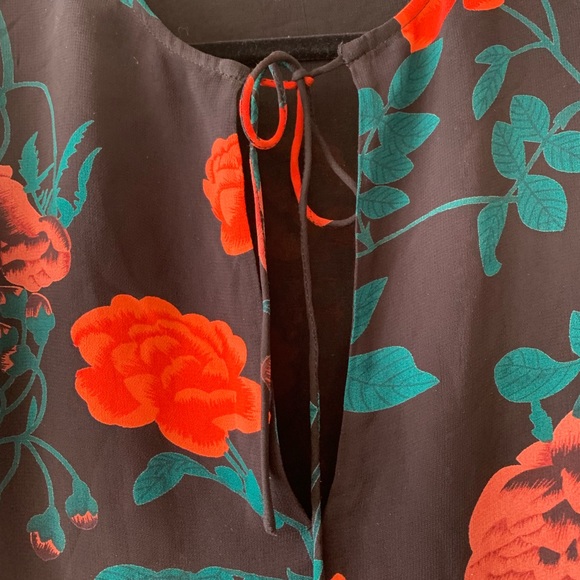 Ganni Rose Print Top - Picture 6 of 8